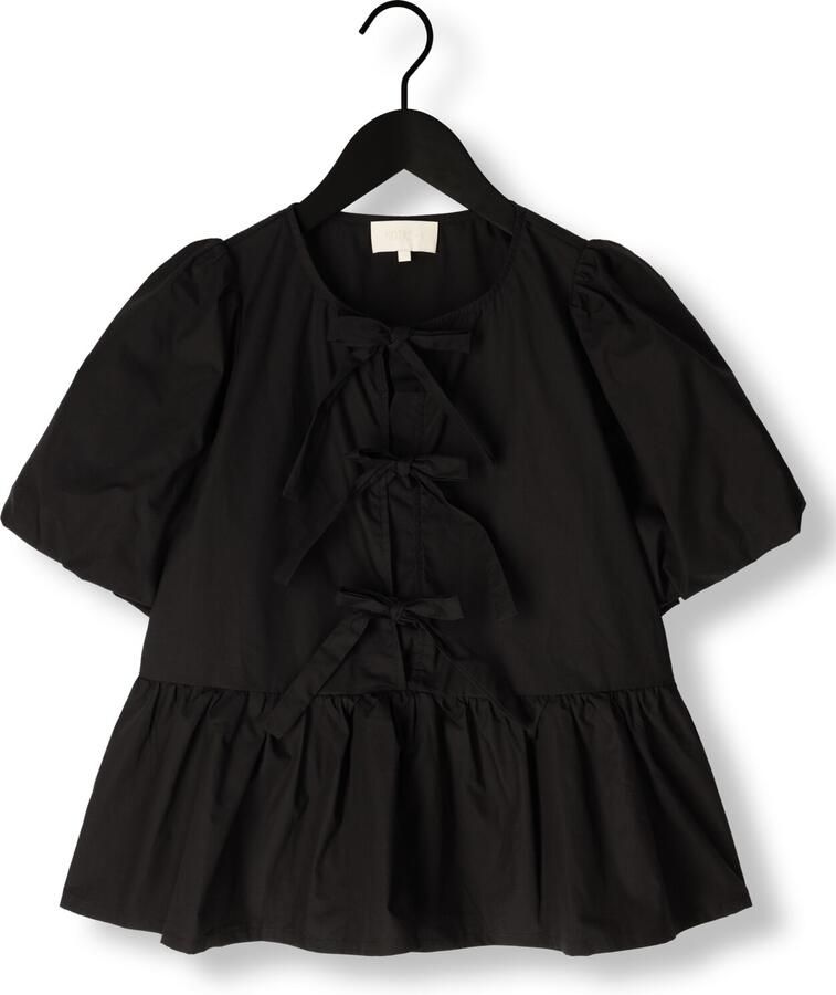 Notre-v Zwarte Frederica Blouse Veelzijdige Stijl Black Dames