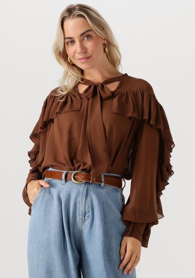 NOTRE-V Dames Blouses Nv-glenda Bruin - Foto 4