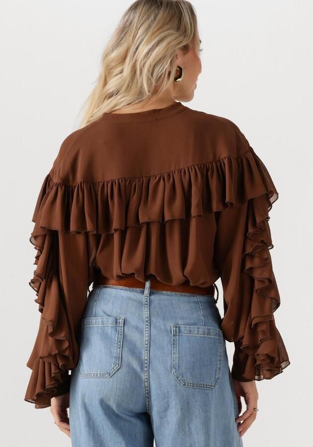NOTRE-V Dames Blouses Nv-glenda Bruin