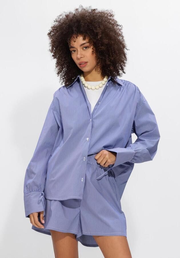 NOTRE-V Dames Blouses Nv-hermelien Blauw