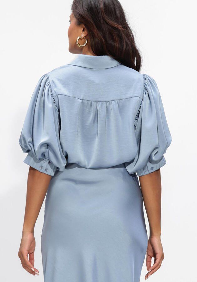 NOTRE-V Dames Blouses Nv-hilly Blouse Lichtblauw - Foto 3