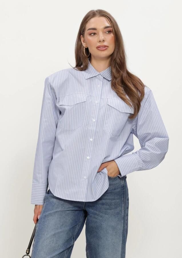 NOTRE-V Dames Blouses Nv-ingrid Lichtblauw