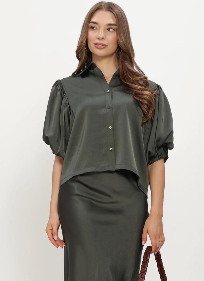 NOTRE-V Dames Blouses Nv-inka Donkergroen