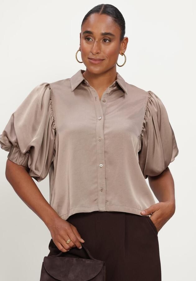 NOTRE-V Dames Blouses Nv-inka Taupe - Foto 4