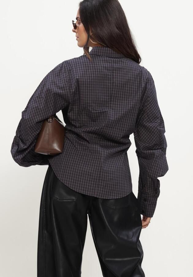 NOTRE-V Dames Blouses Nv-isa Mini Check Blauw - Foto 2