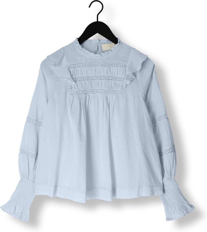 NOTRE-V Dames Blouses Voile Blouse Lichtblauw