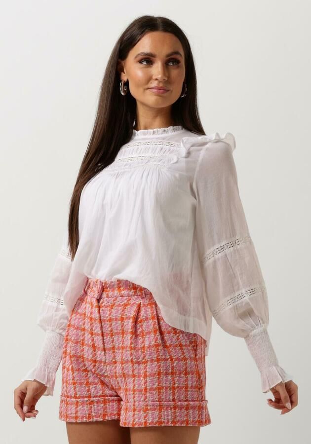 NOTRE-V Dames Blouses Voile Blouse Wit - Foto 4