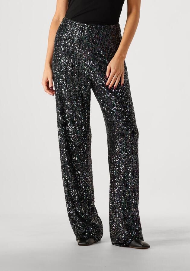 Notre-v Sprankelende Paars Zwarte Paillettenbroek Black Dames - Foto 4
