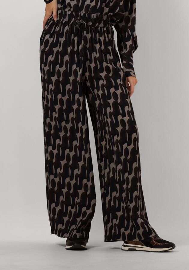 Notre-v Wijde Pijp Zwarte Broek Black Dames - Foto 3