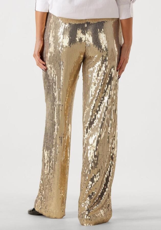 Notre-v Gouden paillettenbroek Nv-Engelina Yellow Dames