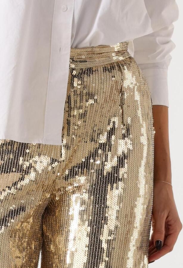 Notre-v Gouden paillettenbroek Nv-Engelina Yellow Dames - Foto 2