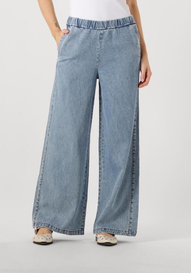 Notre-v Lichtblauwe Wijde Broek Blue Dames - Foto 4