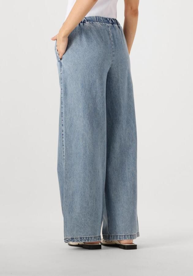 Notre-v Lichtblauwe Wijde Broek Blue Dames
