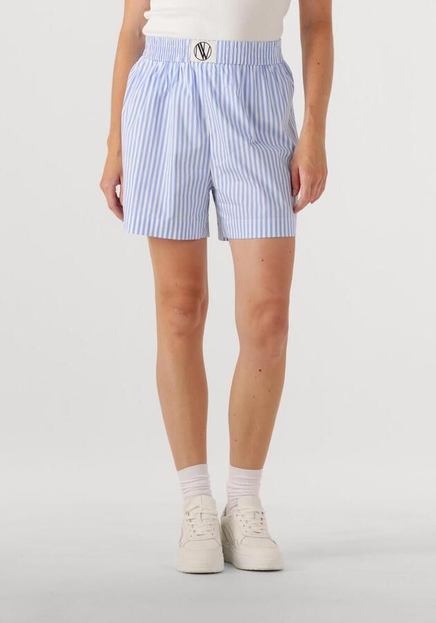 Notre-v Blauw Gestreepte Freja Broek Blue Dames - Foto 4