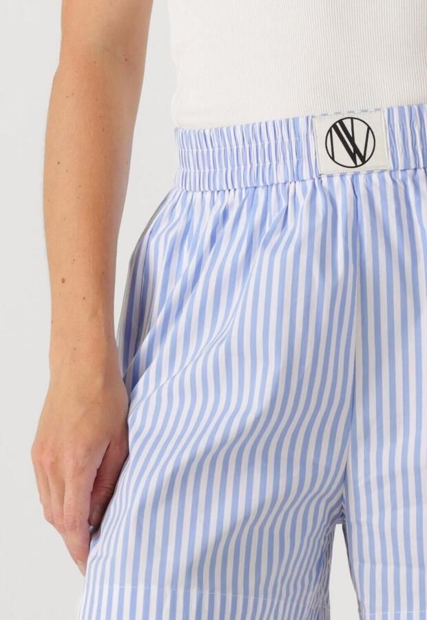 Notre-v Blauw Gestreepte Freja Broek Blue Dames - Foto 3