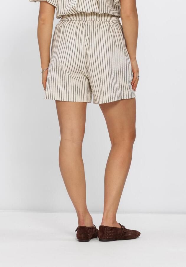 NOTRE-V Dames Broeken Nv-heintina Crepe Stripe Gebroken Wit - Foto 3