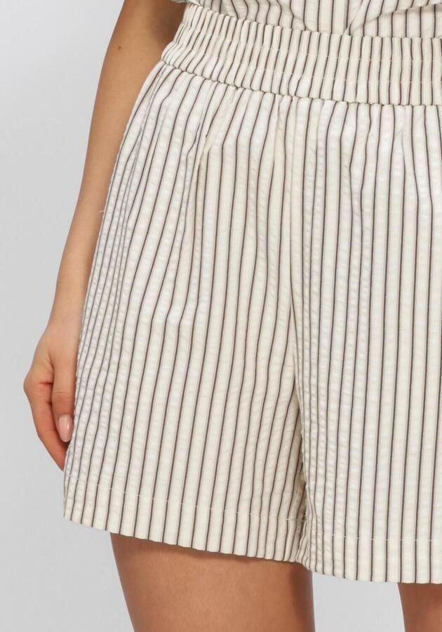 NOTRE-V Dames Broeken Nv-heintina Crepe Stripe Gebroken Wit - Foto 4