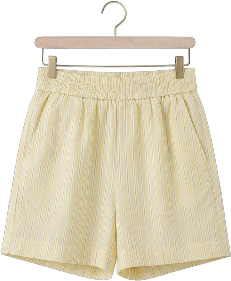 NOTRE-V Dames Broeken Nv-heintina Slim Stripe Butter Yellow - Foto 2
