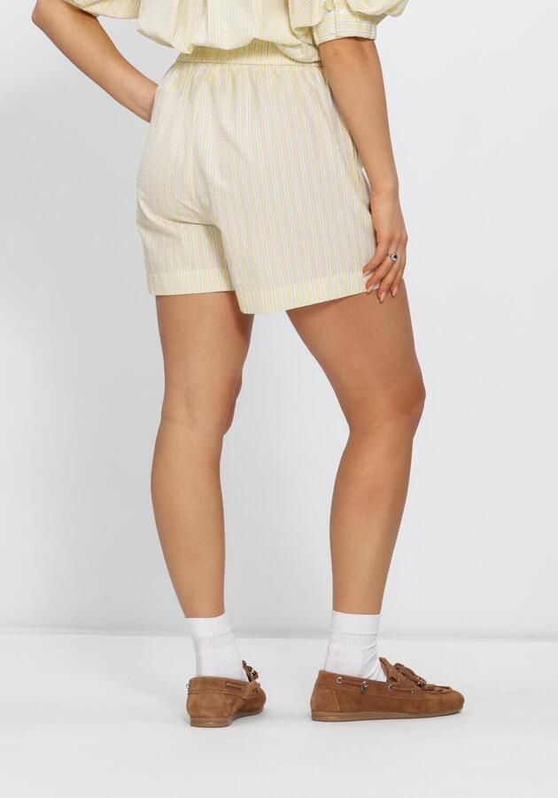 NOTRE-V Dames Broeken Nv-heintina Slim Stripe Butter Yellow - Foto 3