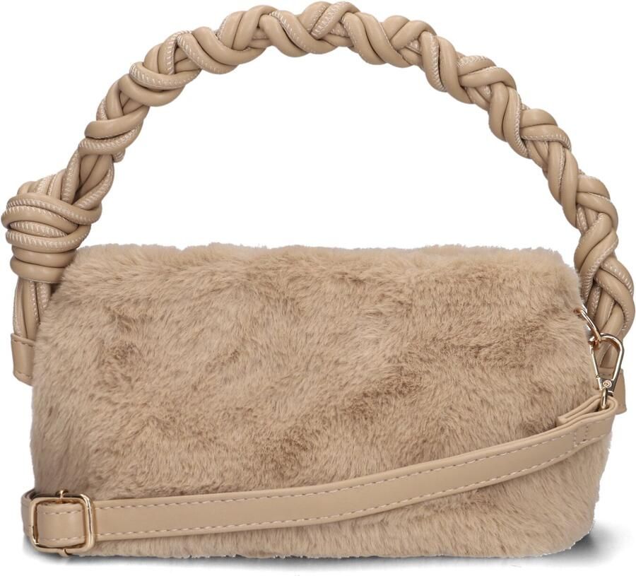 Notre-v Beige Faux Fur Schoudertas Beige Dames - Foto 3