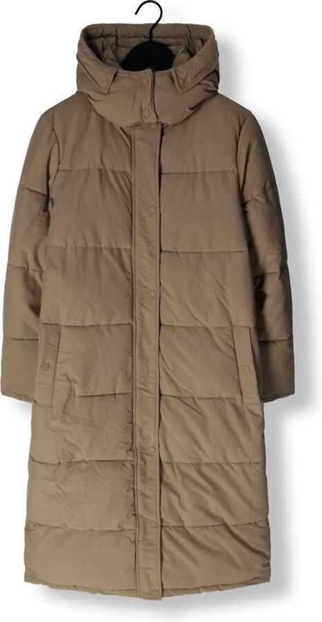 Notre-v Taupe Gewatteerde Winterjas Beige Dames - Foto 3