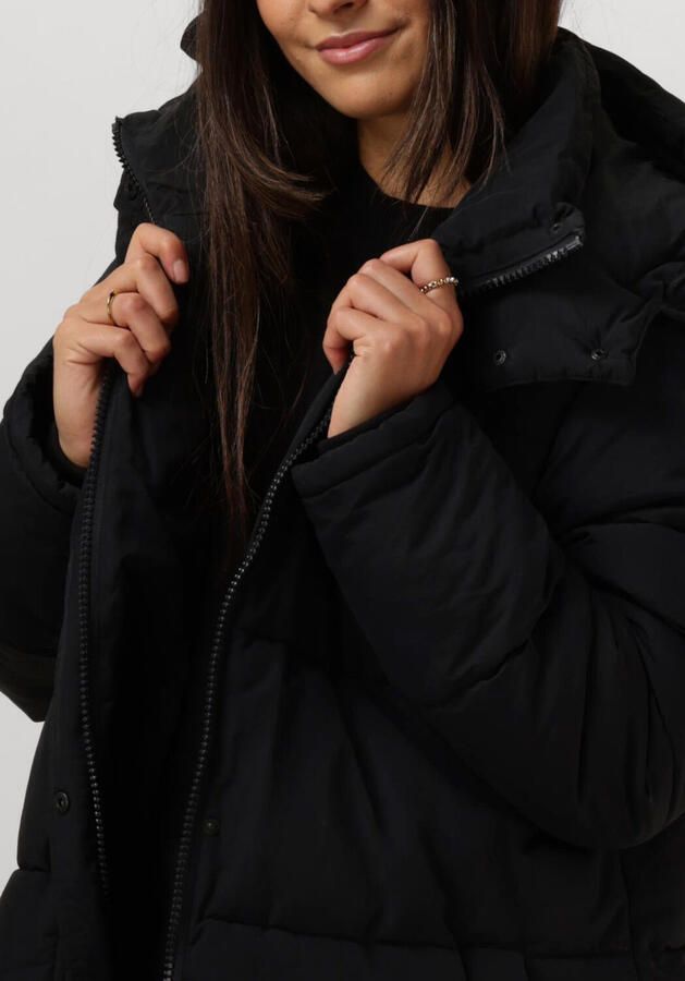 Notre-v Zwarte Gewatteerde Winterjas Black Dames
