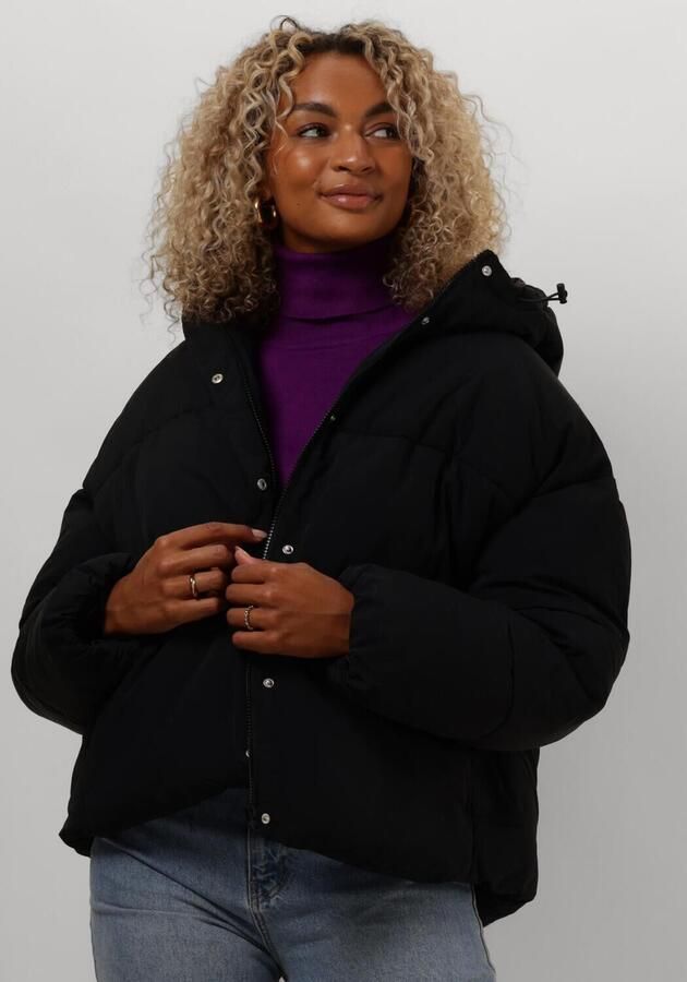 Notre-v Zwarte Gewatteerde Jas voor Vrouwen Black Dames - Foto 4