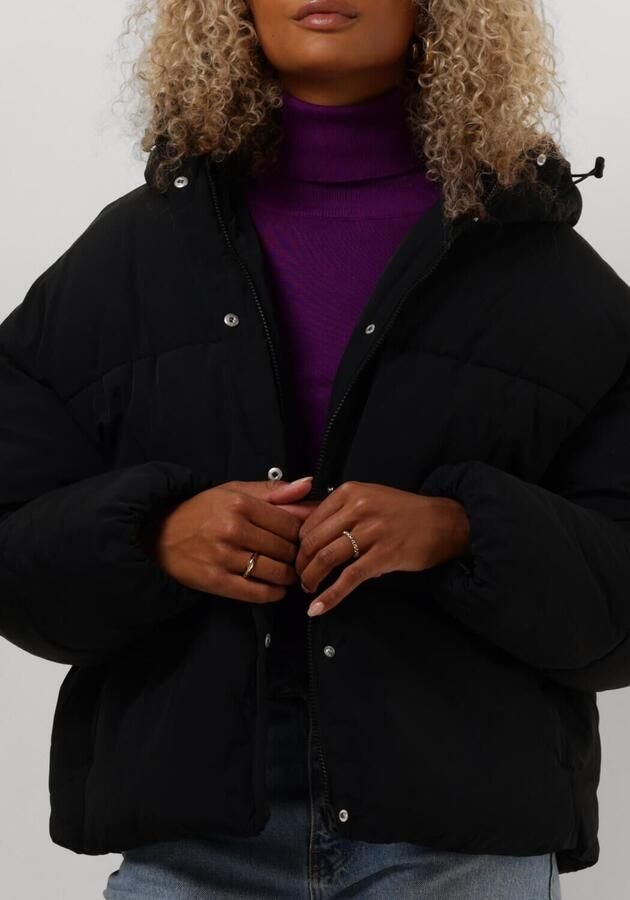 Notre-v Zwarte Gewatteerde Jas voor Vrouwen Black Dames - Foto 3