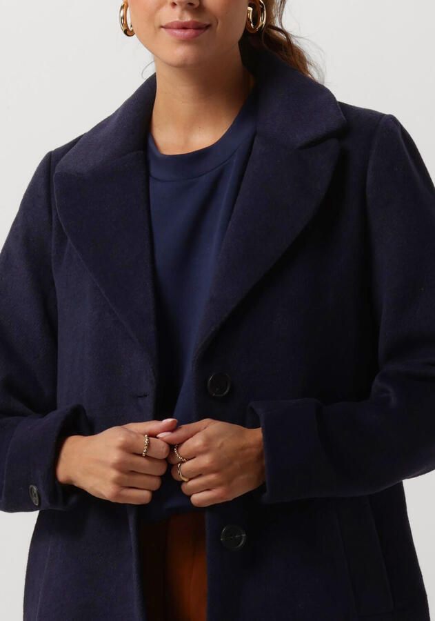Notre-v Elegante Donkerblauwe Jas Blue Dames