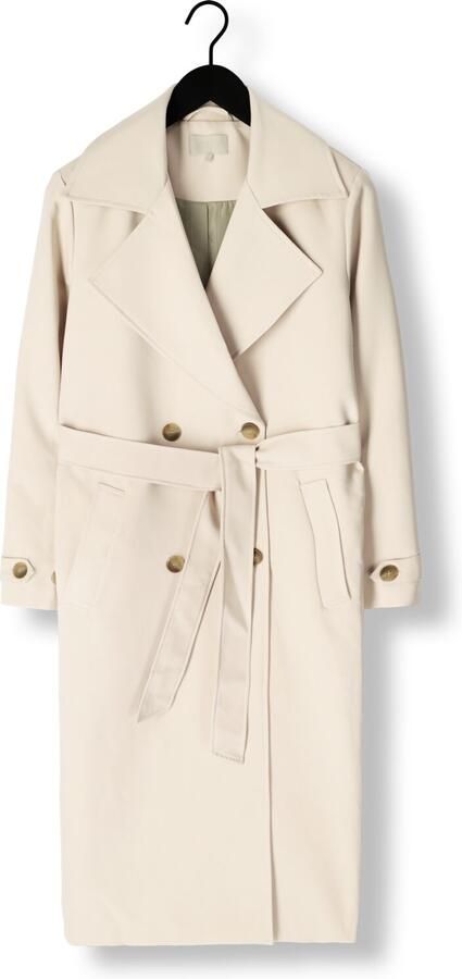 Notre-v Beige Lange Jas voor Vrouwen Beige Dames - Foto 3