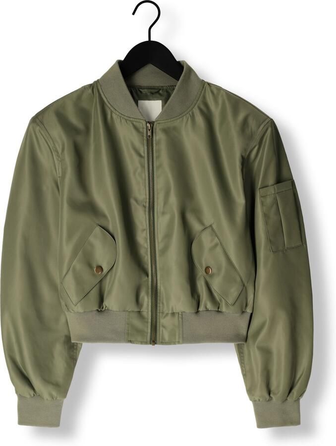 Notre-v Stijlvolle Bomberjack in Donkergroen Green Dames