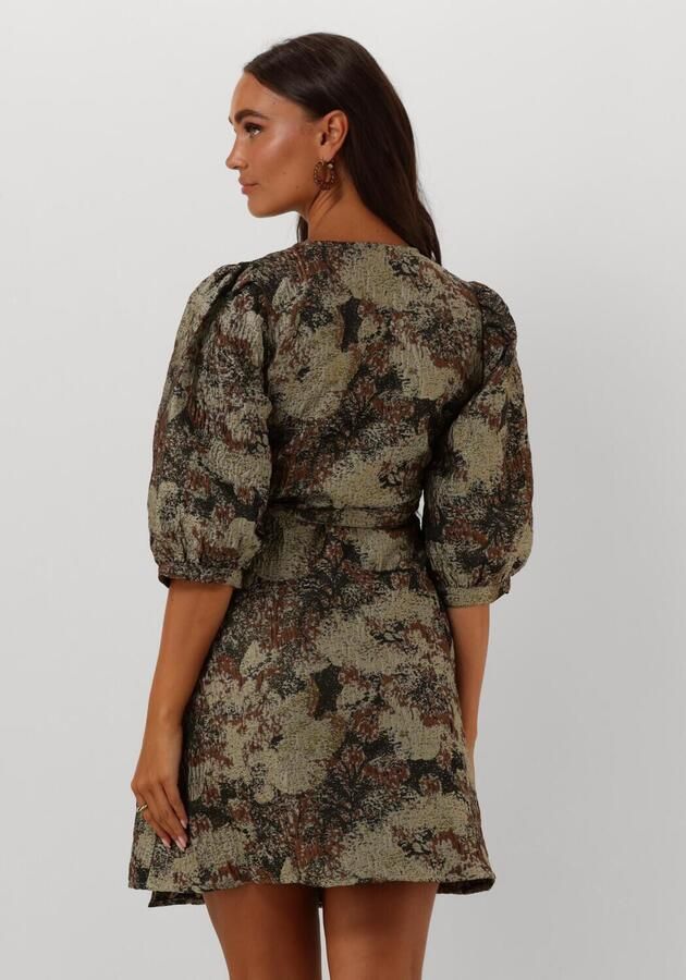 Notre-v Gouden Mini Jurk Nv-Alay Multicolor Dames