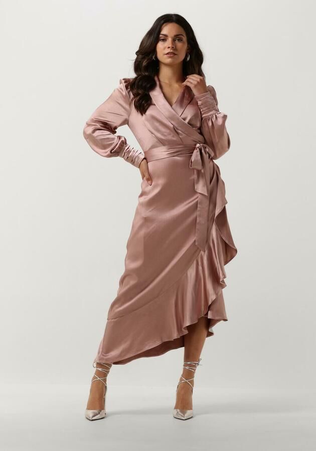 Notre-v Dames Jurken Nv-dorissa Satin Dress Pink Dames - Foto 4