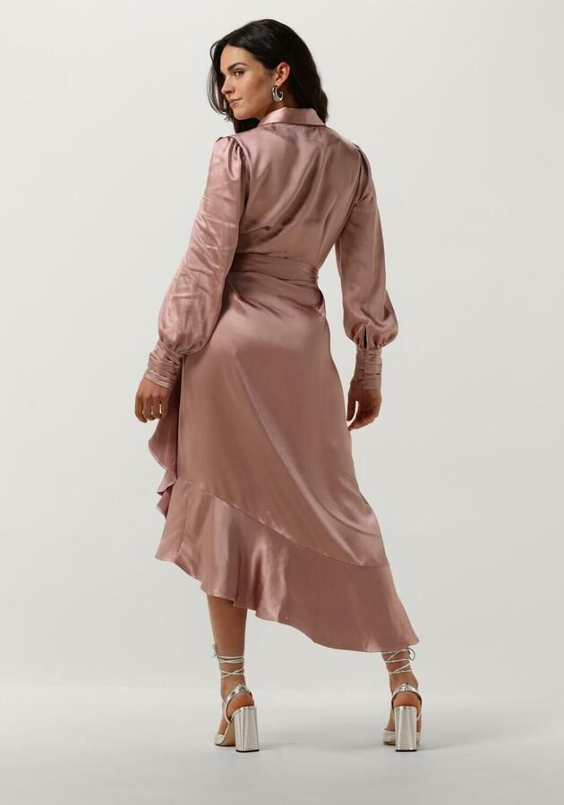 Notre-v Dames Jurken Nv-dorissa Satin Dress Pink Dames - Foto 2
