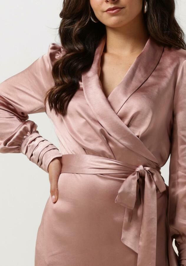 Notre-v Dames Jurken Nv-dorissa Satin Dress Pink Dames