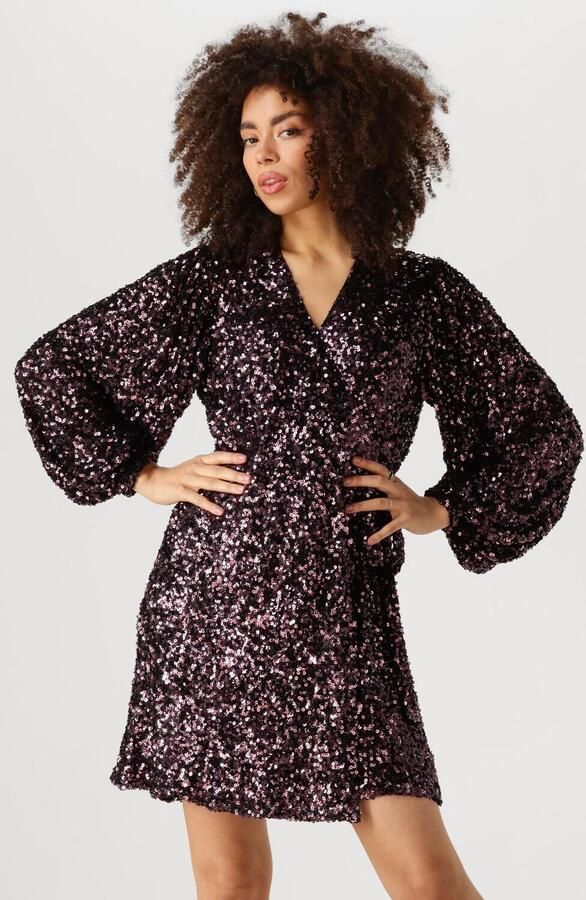 Notre-v Paarse Mini Jurk Nv-Elena Charme Purple Dames - Foto 4