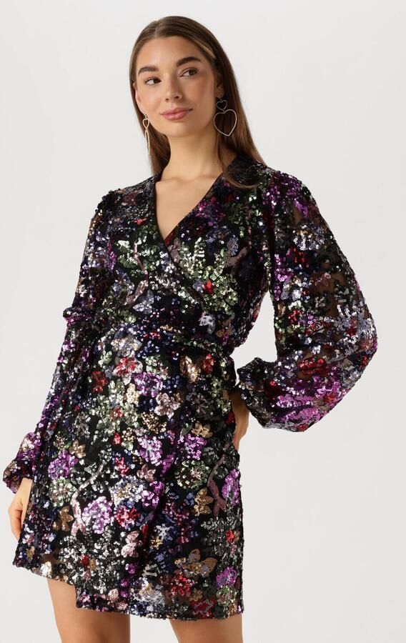 Notre-v Kleurrijke Mini Jurk met Speelse Charme Multicolor Dames - Foto 4