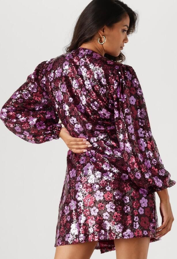 Notre-v Sprankelende Bloemen Mini Jurk Multicolor Dames - Foto 2