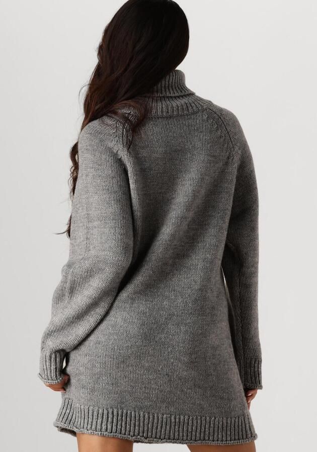 Notre-v Grijze Kabel Gebreide Mini Jurk Gray Dames