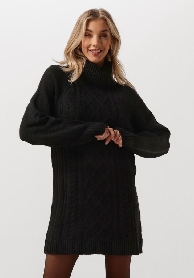 Notre-v Zwarte Kabel Gebreide Mini Jurk Black Dames - Foto 4