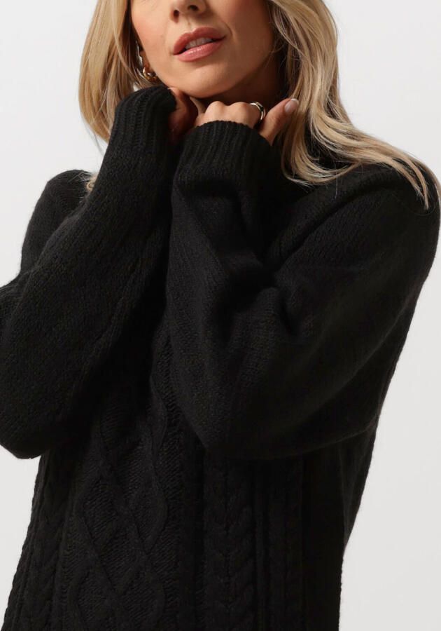 Notre-v Zwarte Kabel Gebreide Mini Jurk Black Dames - Foto 2