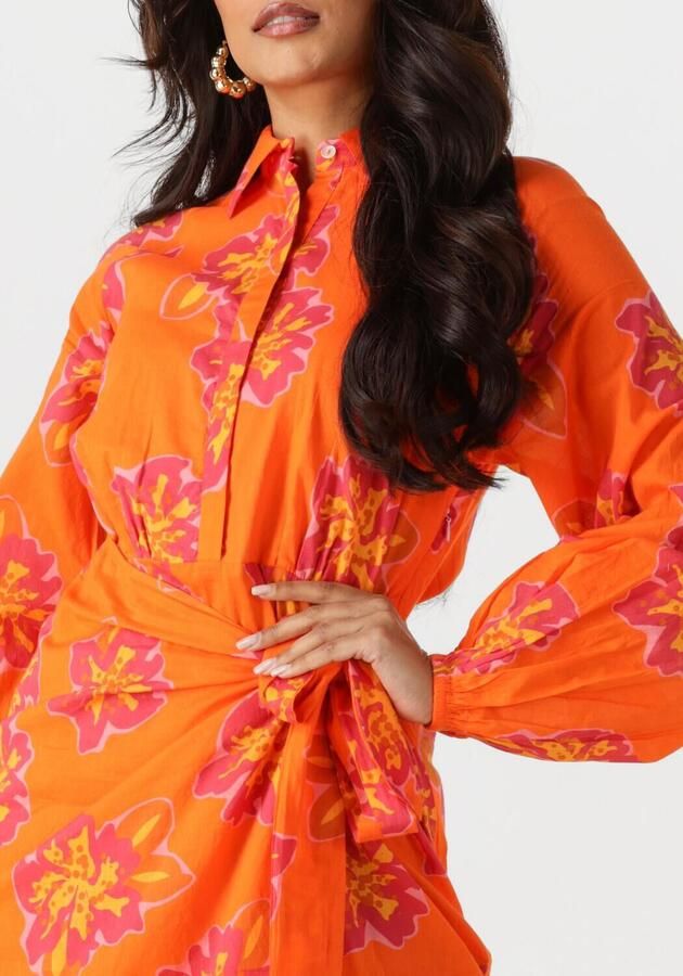 NOTRE-V Dames Jurken Nv-fleurette Oranje