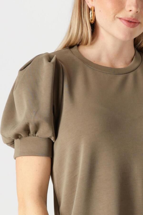 Notre-v Olijfgroene Mini Jurk Florentine Charme Green Dames