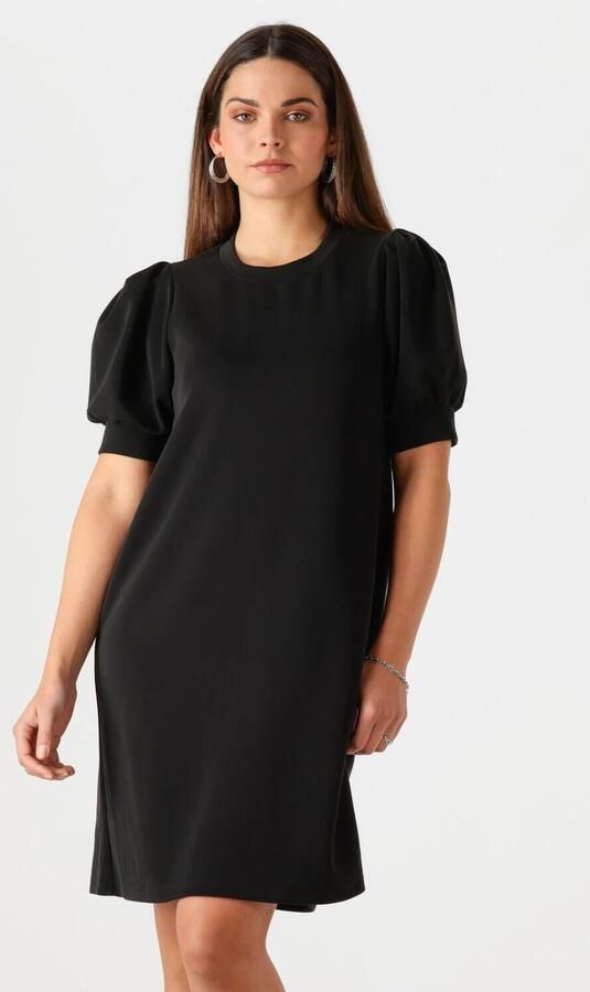 Notre-v Elegante Zwarte Midi Jurk Black Dames - Foto 4