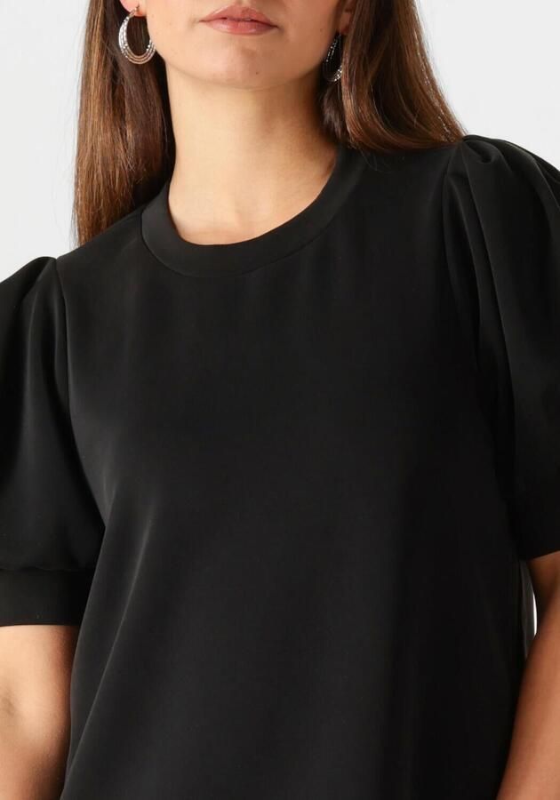 Notre-v Elegante Zwarte Midi Jurk Black Dames