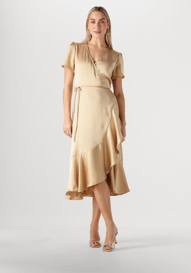 Notre-v Gouden Midi Jurk Nv-Frida Yellow Dames - Foto 4