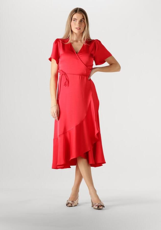 Notre-v Elegante Rode Midi Jurk Red Dames - Foto 4