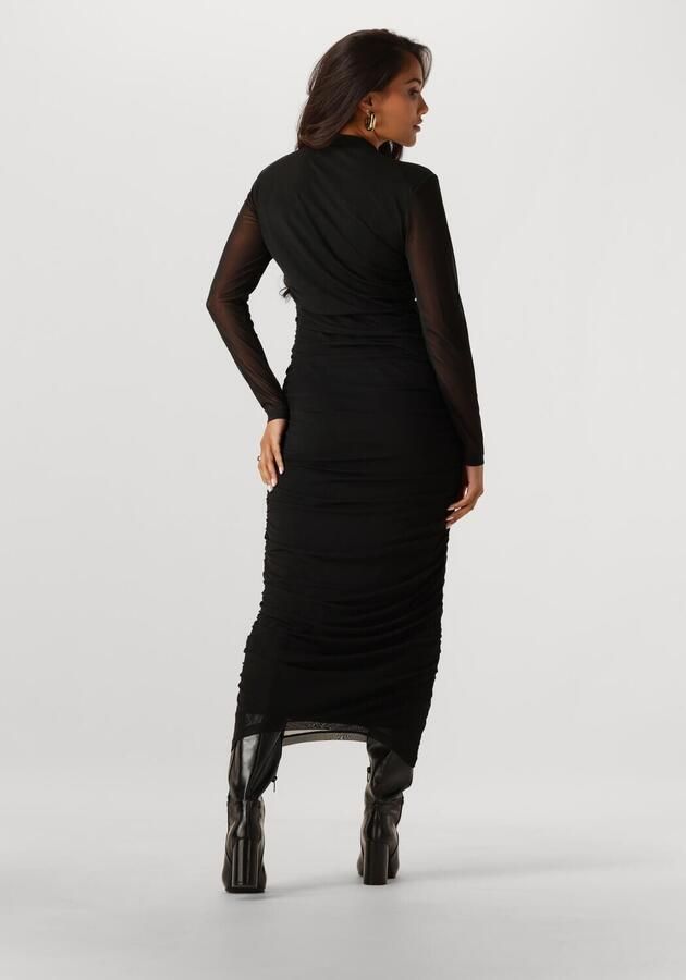 NOTRE-V Dames Jurken Nv-gilda Mesh Jurk Uni Zwart - Foto 1