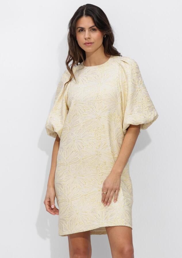 NOTRE-V Dames Jurken Nv-henderika Brocade Dress Creme