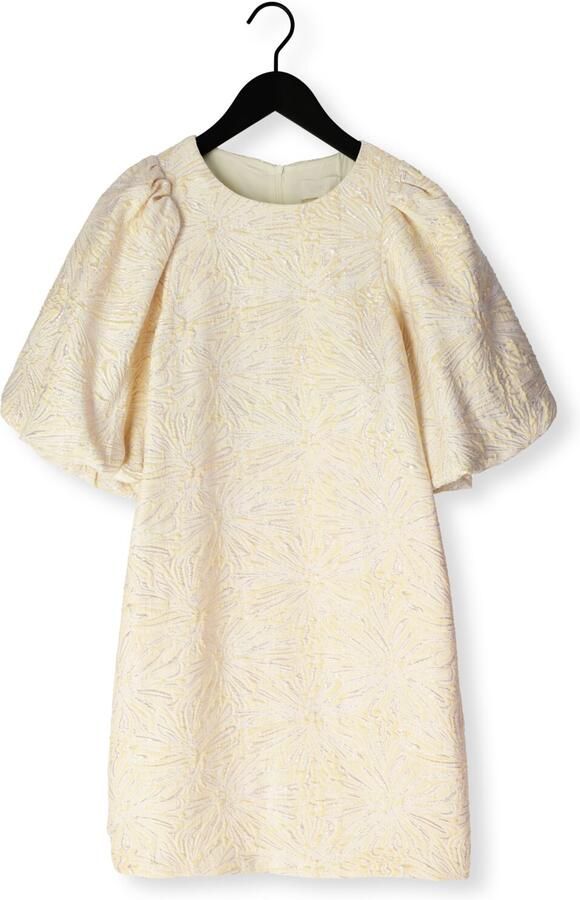 NOTRE-V Dames Jurken Nv-henderika Brocade Dress Creme - Foto 4
